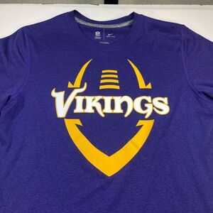Minnesota Vikings Mens T Shirt Sz S Nike Dri Fit Purple